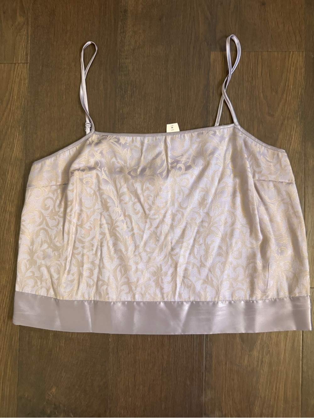 NWT Victoria's Secret Lilac Floral Jacquard Cami with Satin Trim